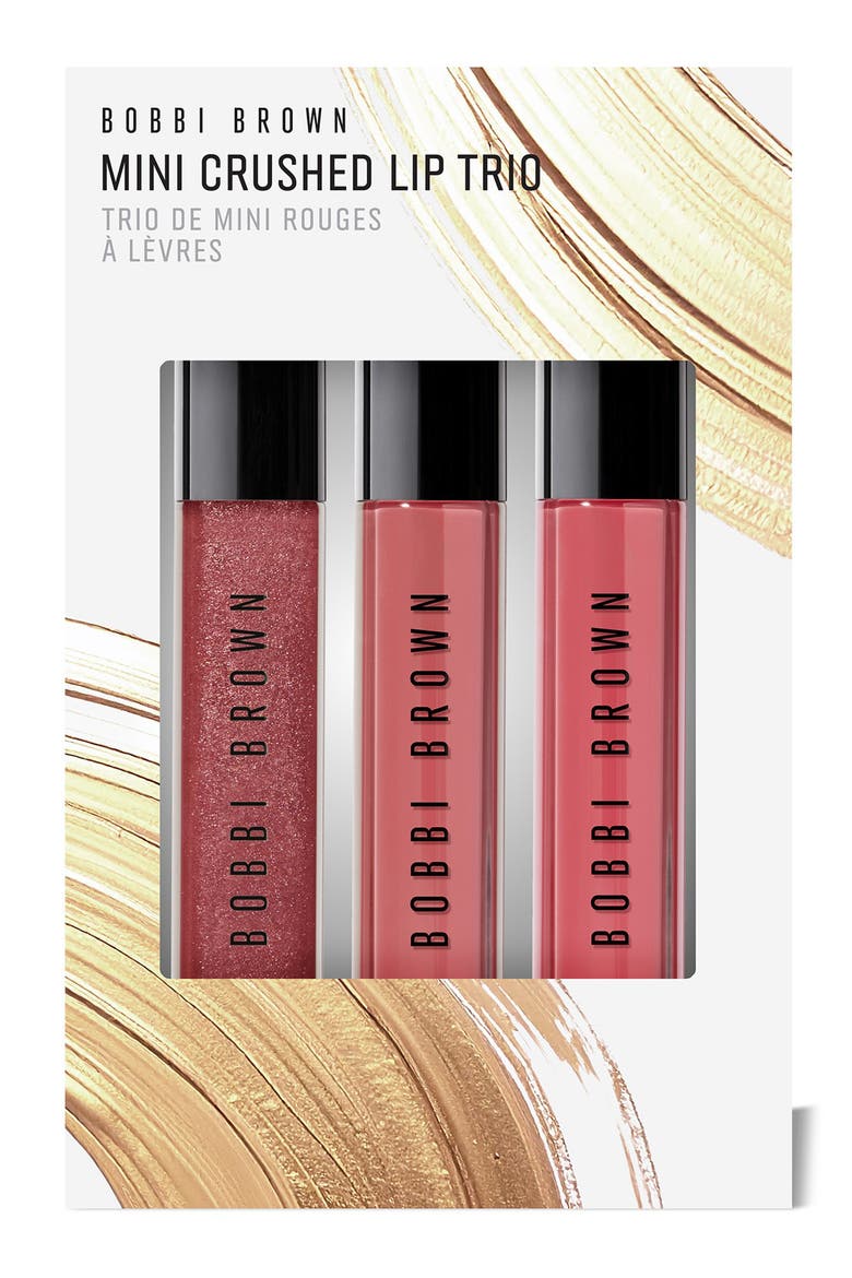 Mini Crushed Oil-Infused Tinted Lip Gloss Gift Set Trio, Main, color, PINKS/ BERRY AND BRIGHT