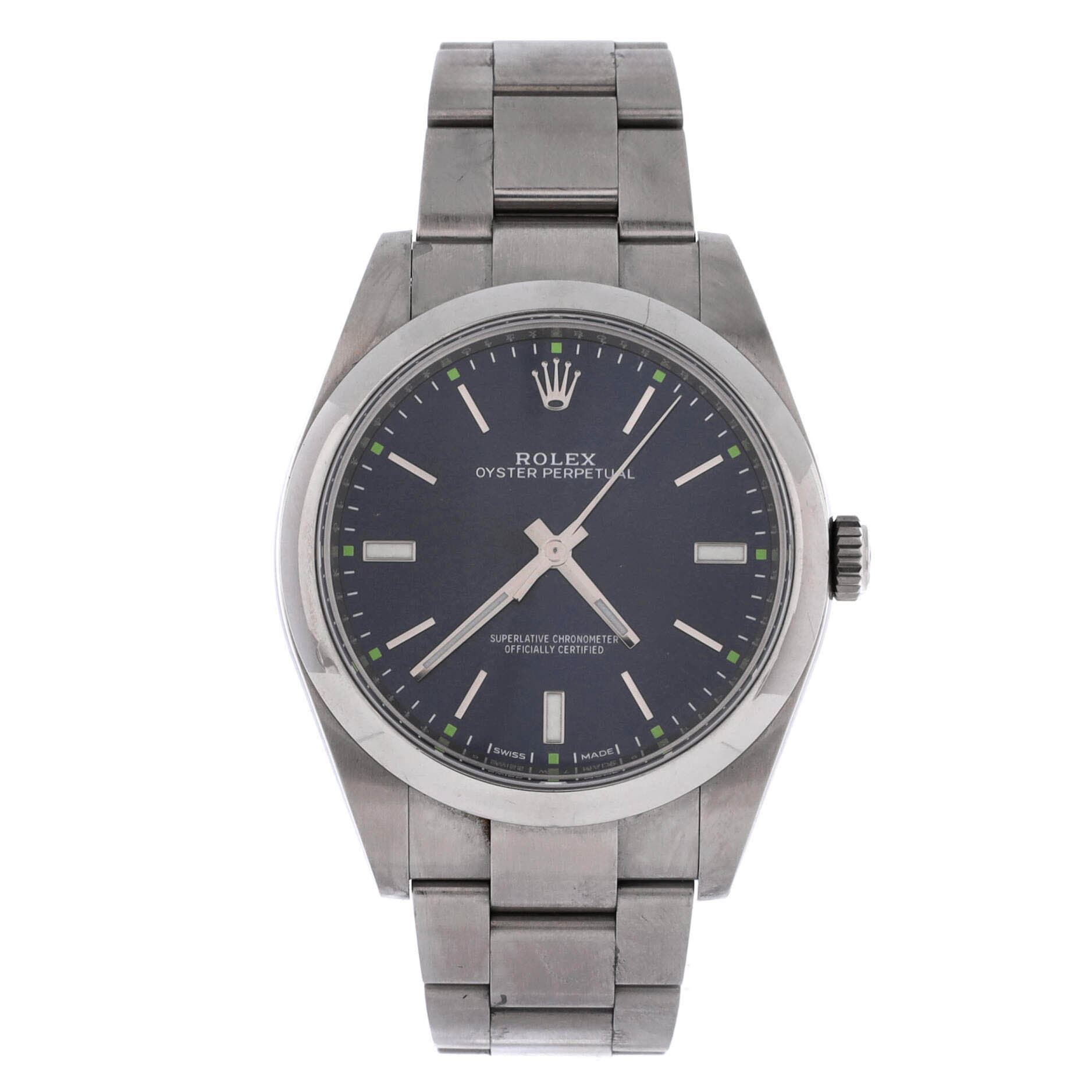 Oyster Perpetual Automatic Watch Stainless Steel 39, Main, color, Metallic Silver