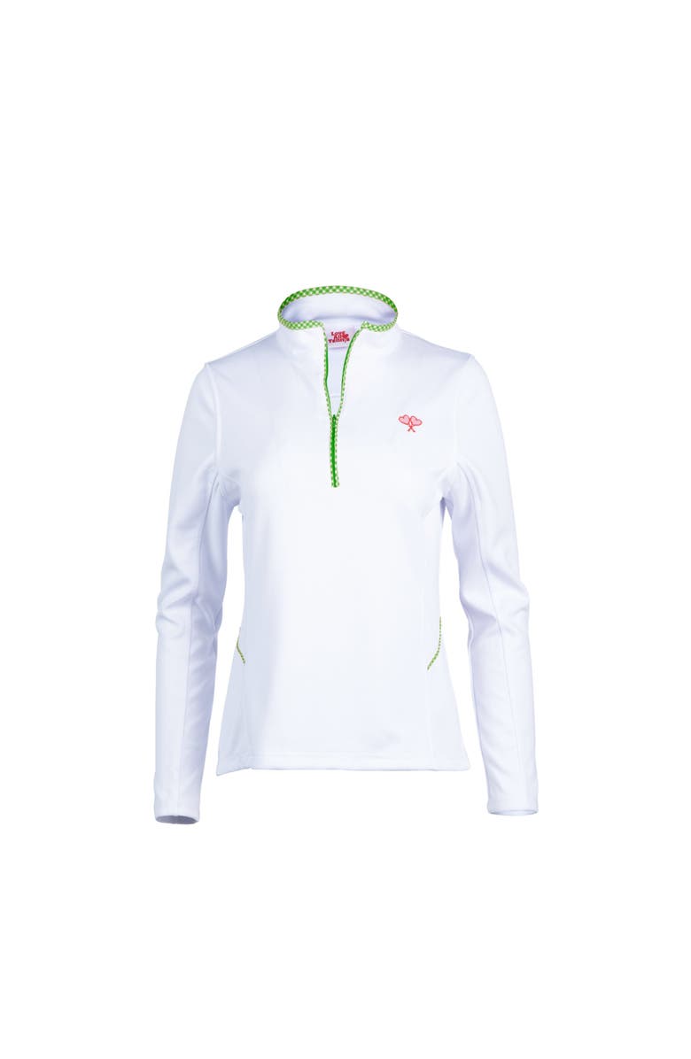 Love All Women's Tracy 1/4 Zip Jacket Gingham, Main, color, Green