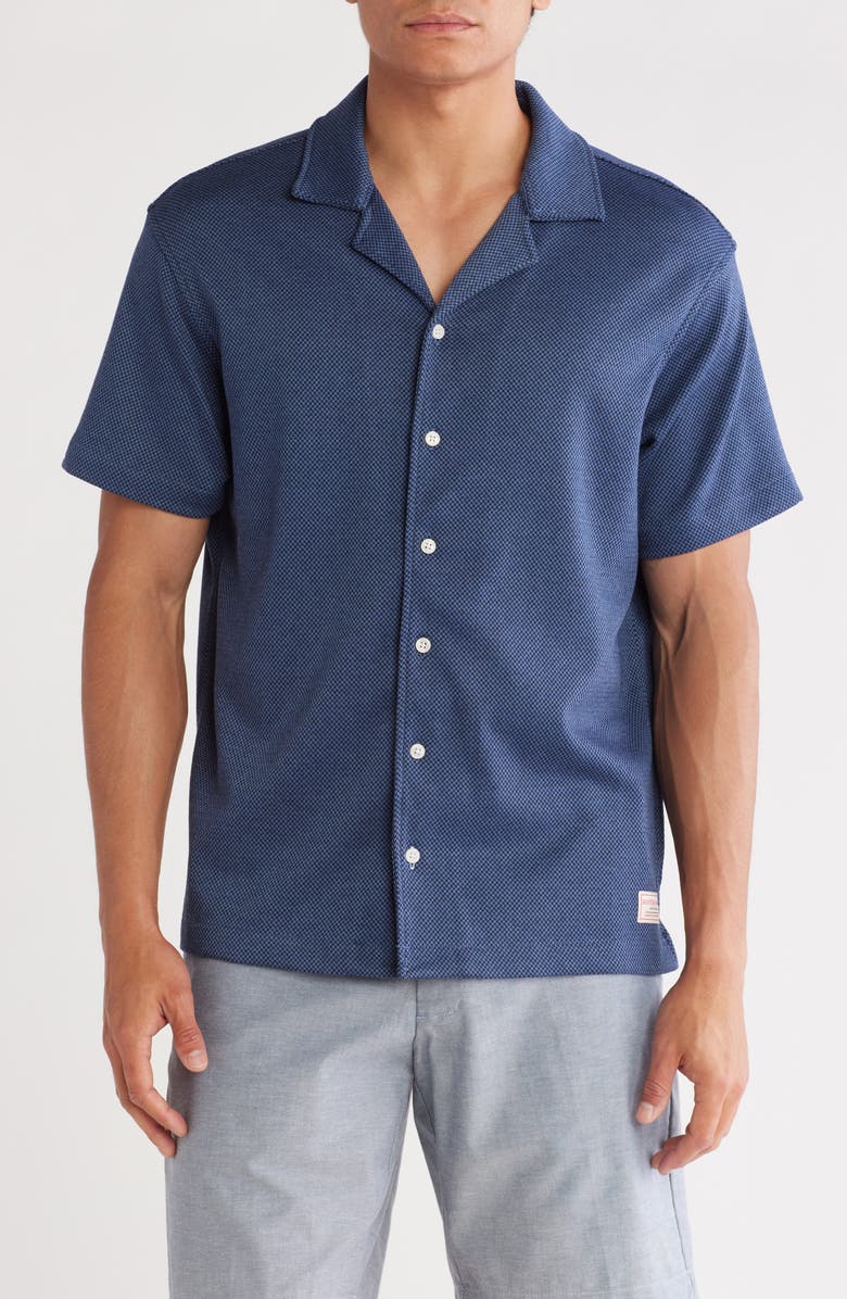 Scotch & Soda Short Sleeve Button Front Shirt, Main, color, 