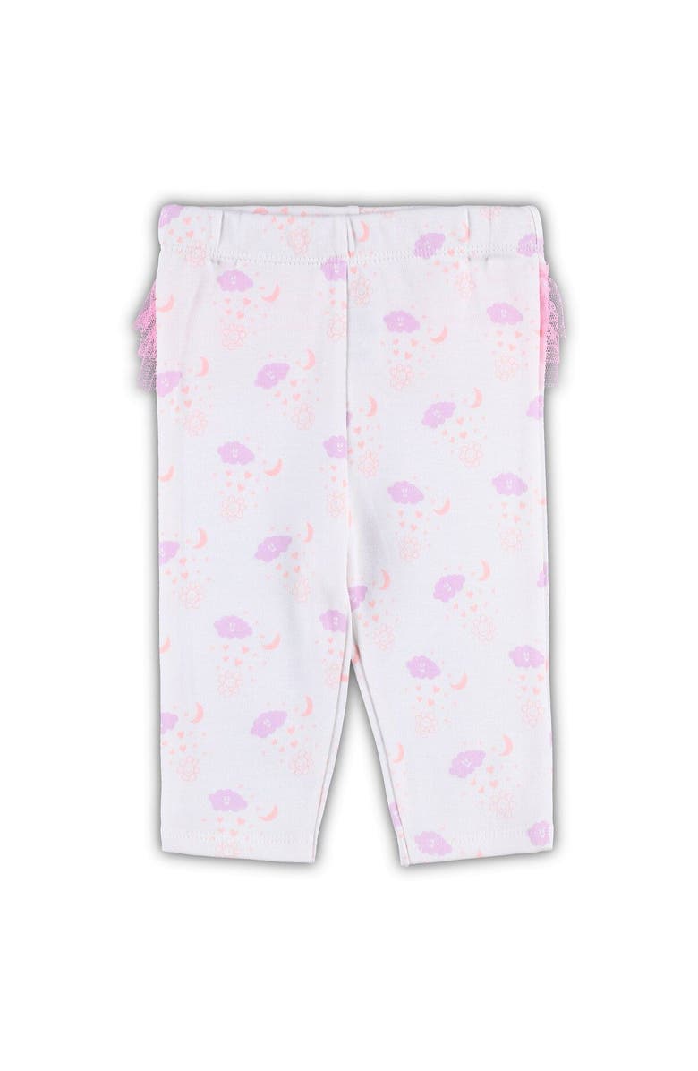 Outerstuff Newborn & Infant White/Pink Los Angeles Dodgers Spreading Love Bodysuit & Tutu with Leggings Set, Alternate, color, 