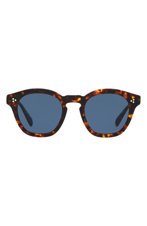 Boudreau La 48mm Round Sunglasses