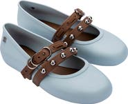 Melissa Stud Mary Jane Soft Ballerina Flat