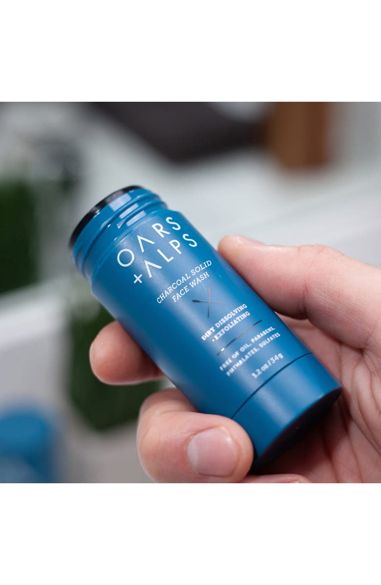 OARS + ALPS Solid Charcoal Face Wash, Alternate, color, Blue