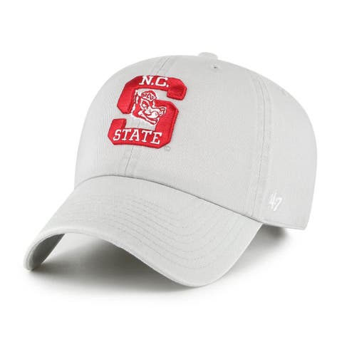 Men's '47 Gray NC State Wolfpack Vault Clean Up Adjustable Hat