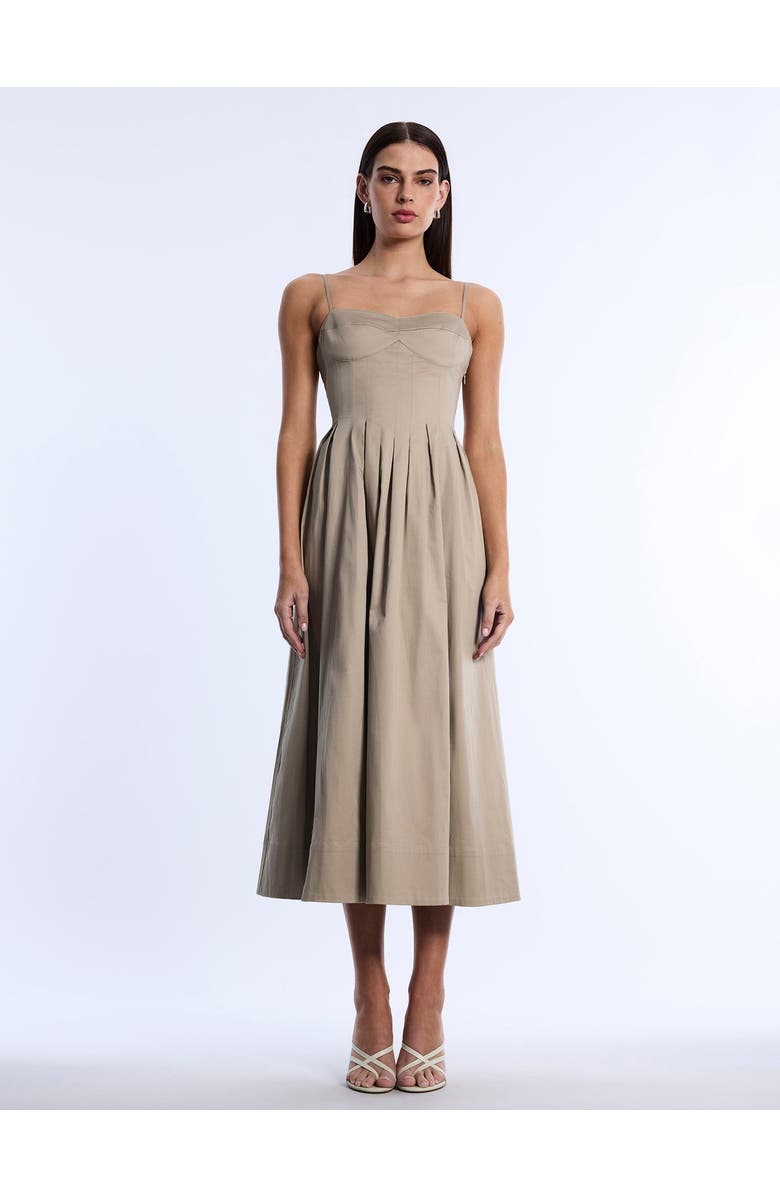 BCBGMAXAZRIA Fit and Flare Dress, Alternate, color, Sandstone