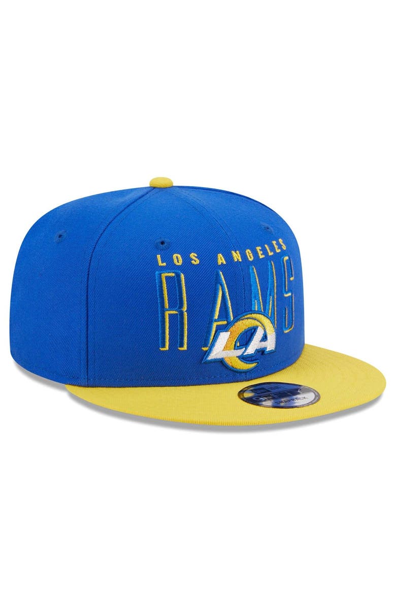 New Era Men's New Era  Royal/Gold Los Angeles Rams Headline 9FIFTY Snapback Hat, Alternate, color, 