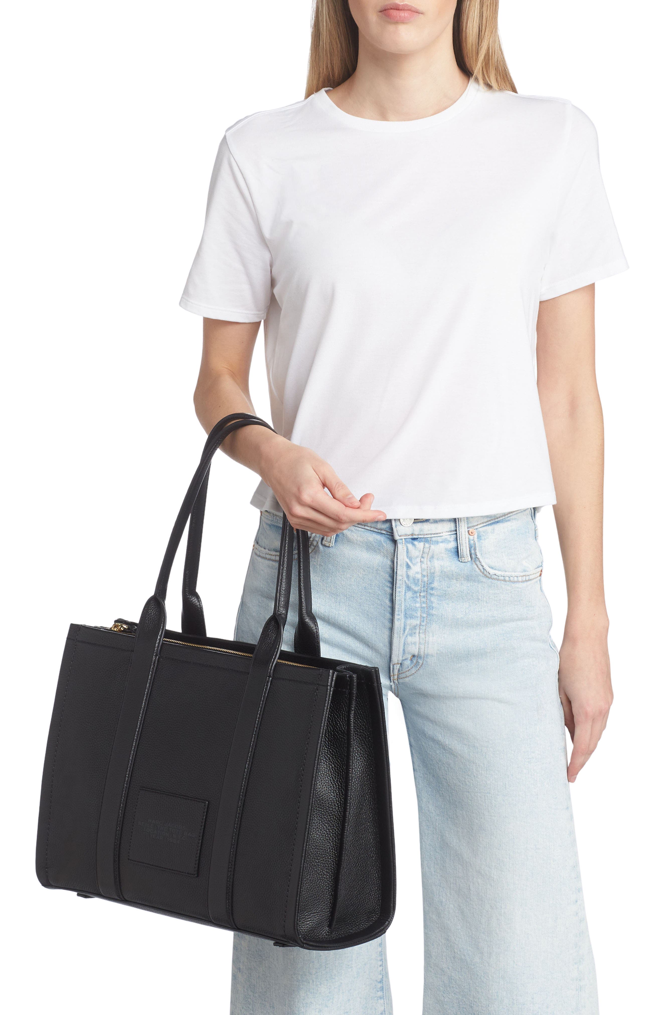 Marc Jacobs The Work Leather Tote Bag, Alternate, color, 