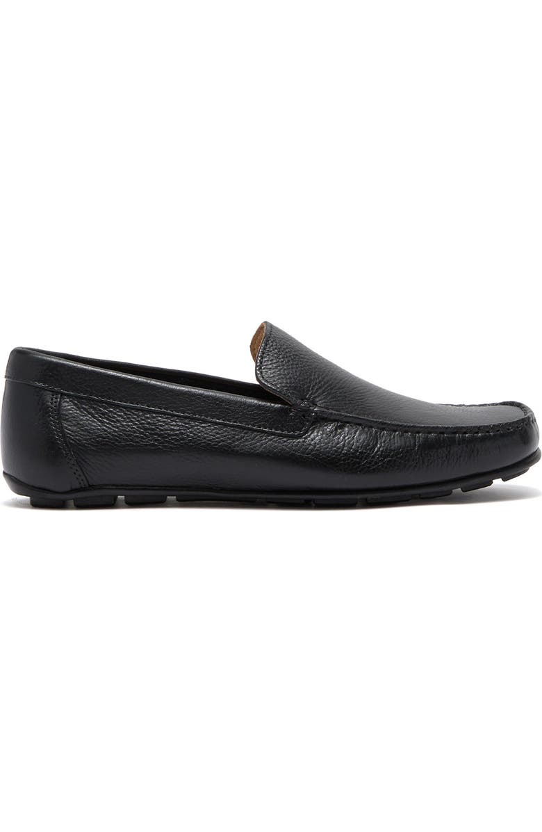 NORDSTROM RACK Lancer Driver Loafer, Alternate, color, Black Leather