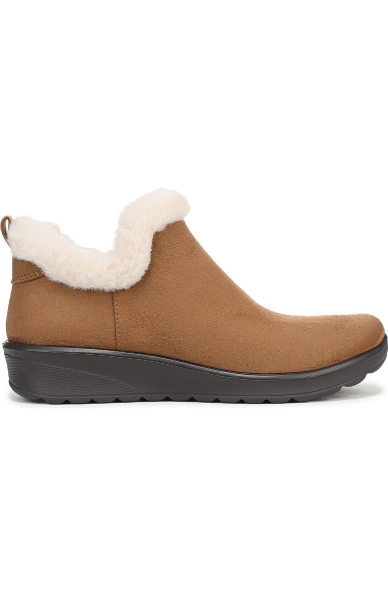 LifeStride Greatness Faux Fur Trim Bootie, Alternate, color, Dark Tan