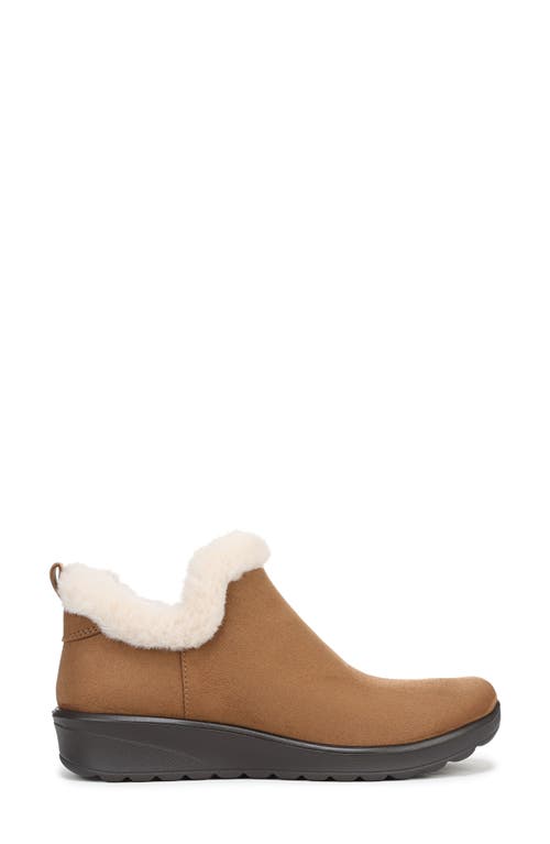 Lifestride Greatness Faux Fur Trim Bootie In Brown