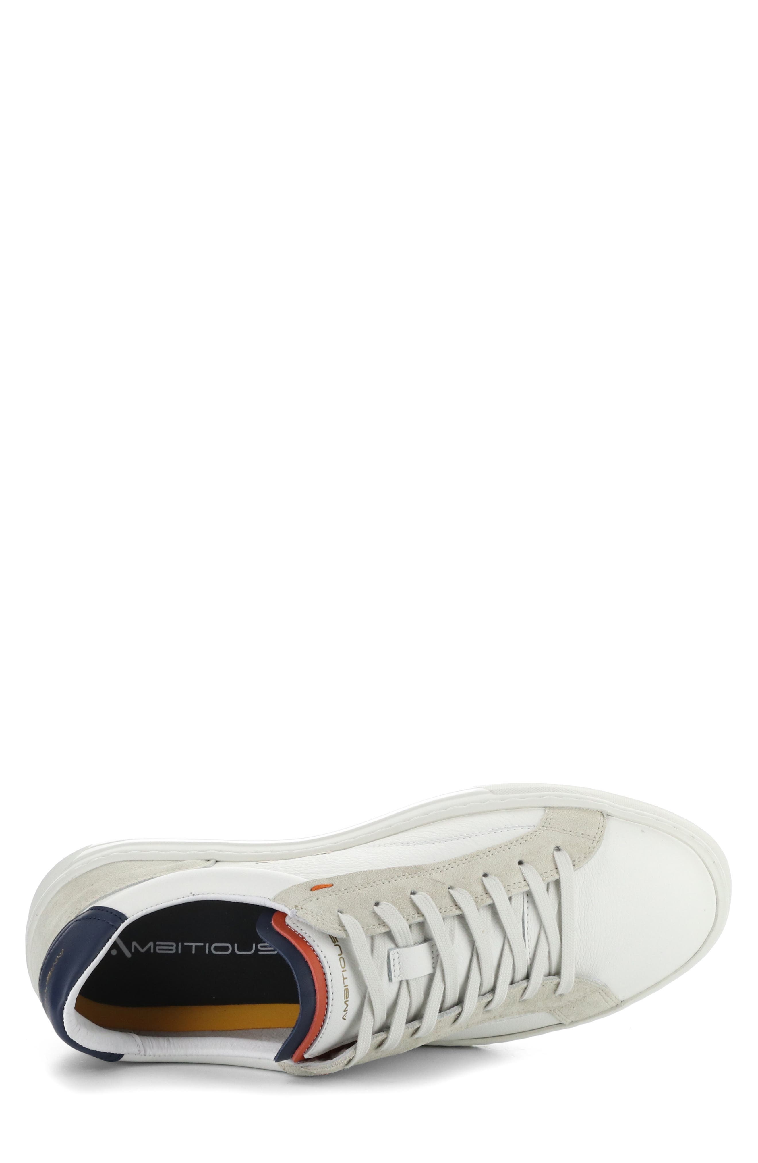 Ambitious 11218 Low Top Sneaker, Alternate, color, White/ Navy Leeather