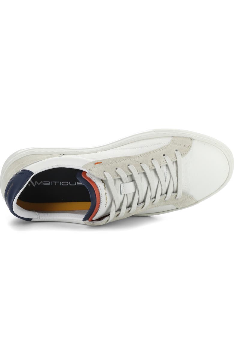 Ambitious 11218 Low Top Sneaker, Alternate, color, White/ Navy Leeather