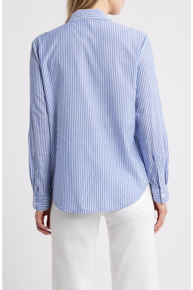 Annalisa Stripe Shirt, Alternate, color, DELL BLUE