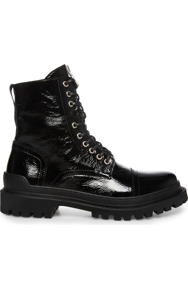 Steve Madden Guard Patent Leather Combat Boot, Alternate, color,