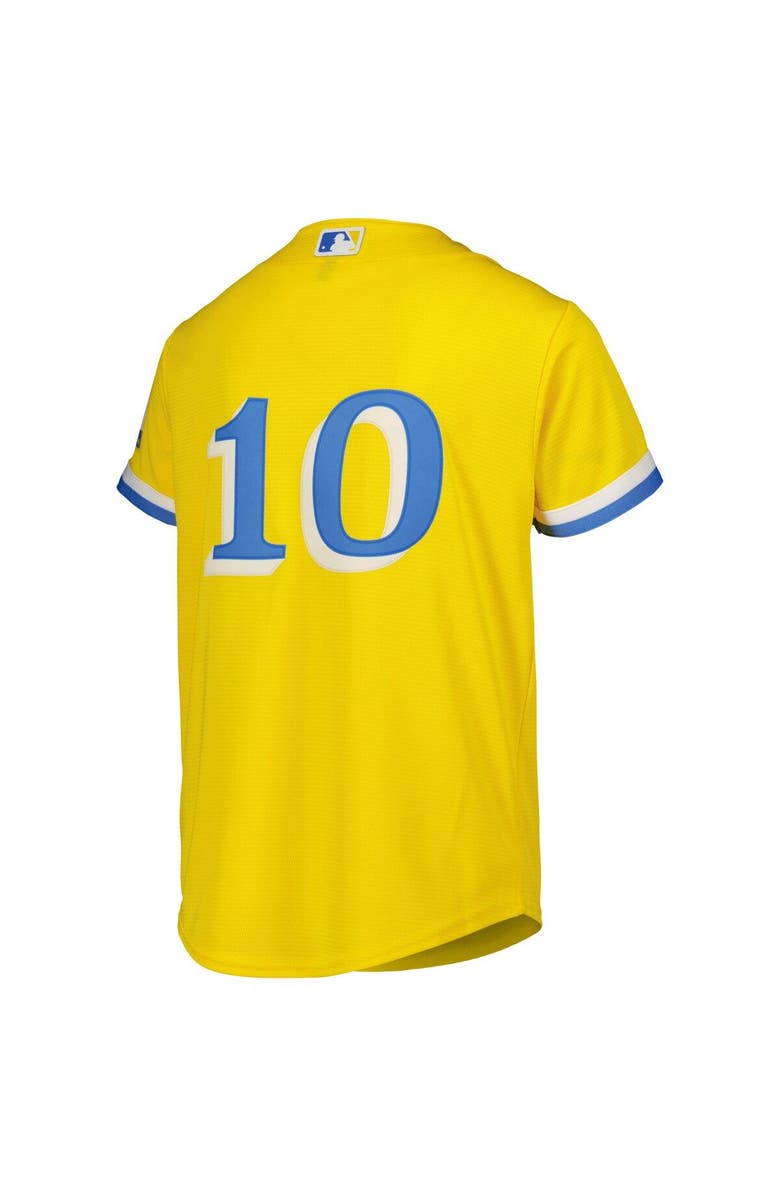 Nike Youth Nike Trevor Story Gold Boston Red Sox City Connect Replica Player Jersey, Alternate, color, 