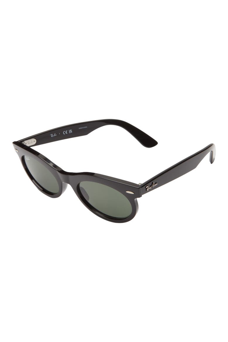 Wayfarer 53mm Oval Sunglasses, Alternate, color, BLACK
