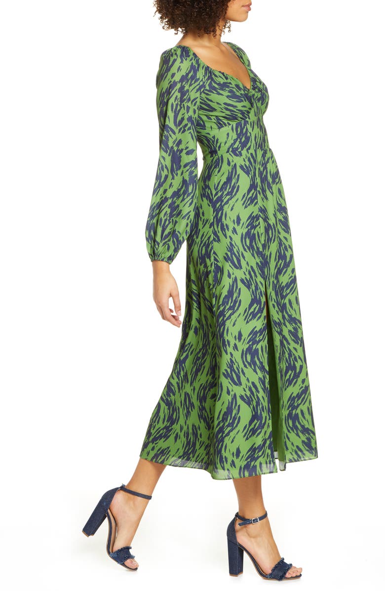 Ali & Jay Art Snob Long Sleeve Print Dress, Alternate, color,