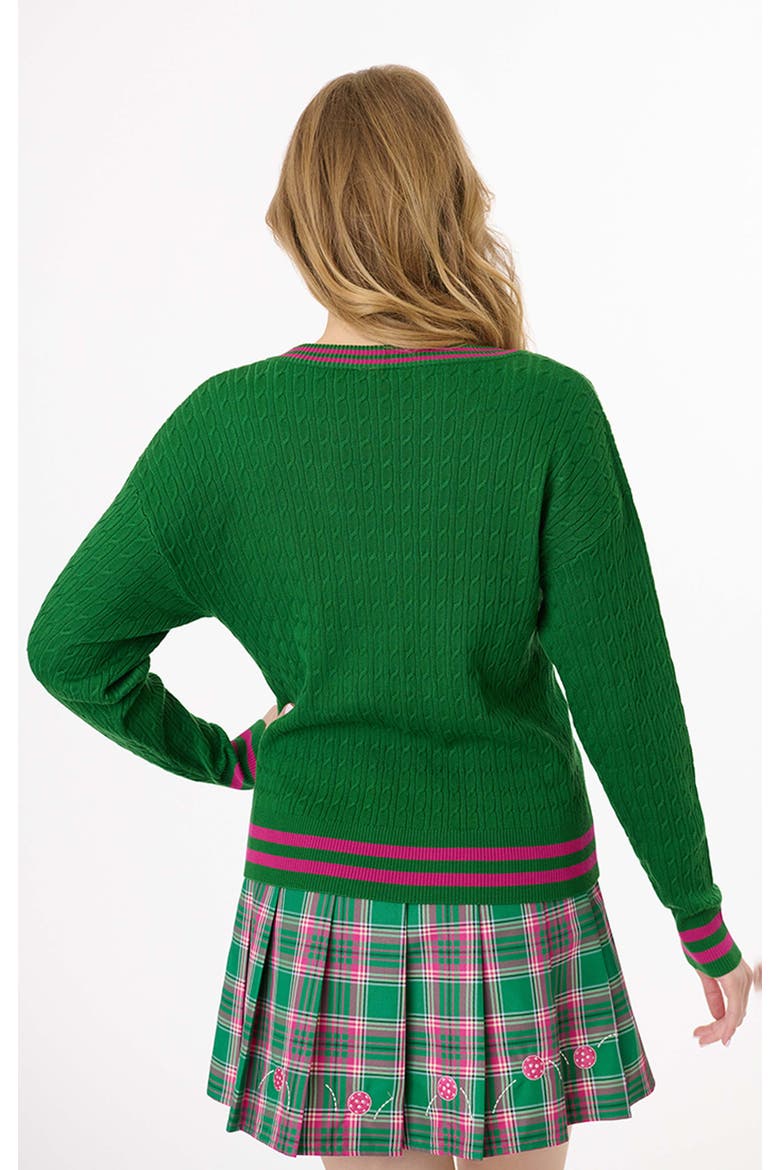 Drop Shoulder Sweater, Alternate, color, Green