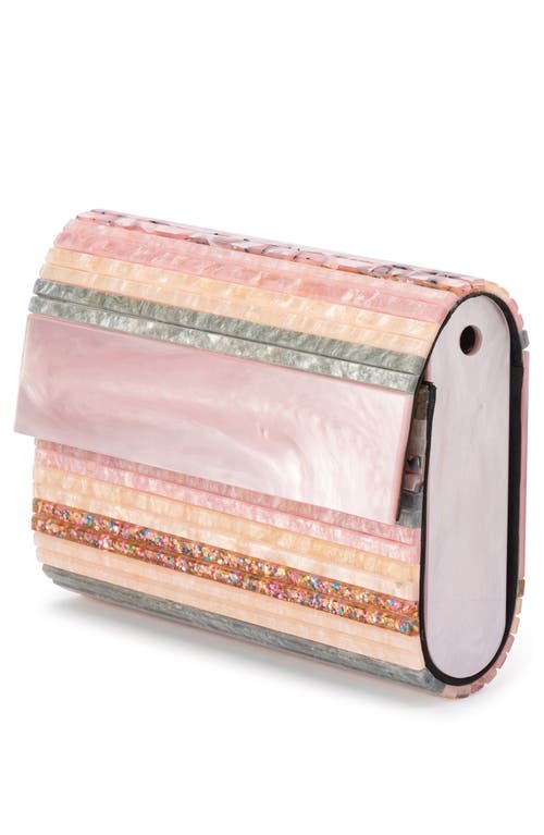 Olga Berg Tacer Acrylic Foldover Clutch