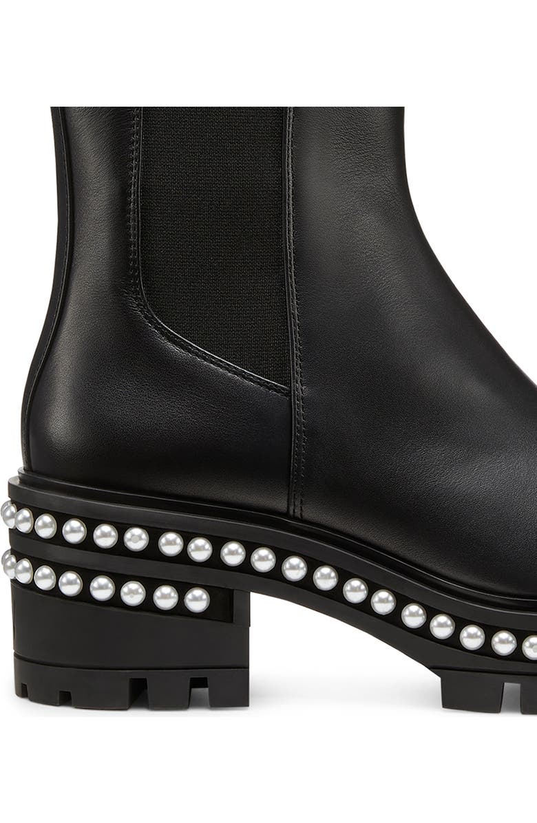 Stuart Weitzman Soho Pearl Chelsea Bootie, Alternate, color, Black
