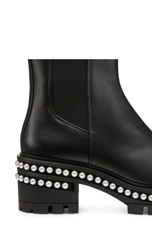 Stuart Weitzman Soho Pearly Chelsea Boots In Black