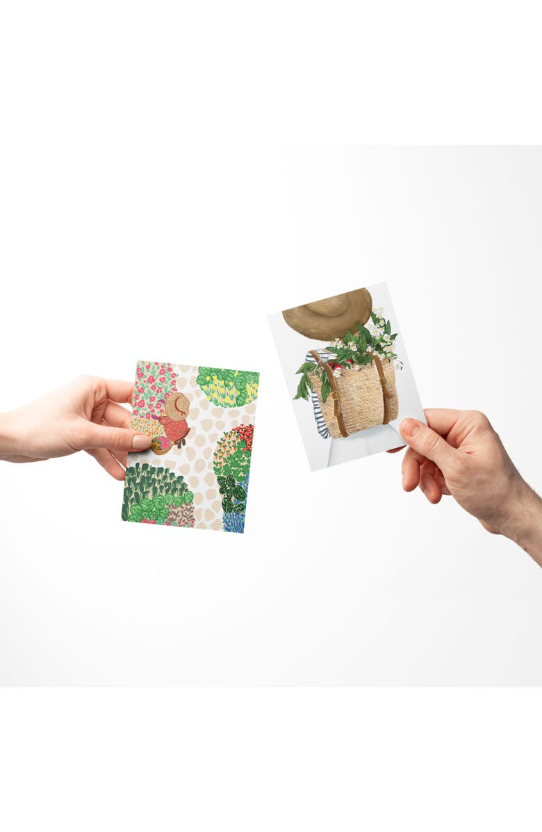 Ramus & Co Spring Assorted Greeting Card Pack (3ct) "Garden, Harvest Girl, Pocket Flowers", Alternate, color, Multi-Pack