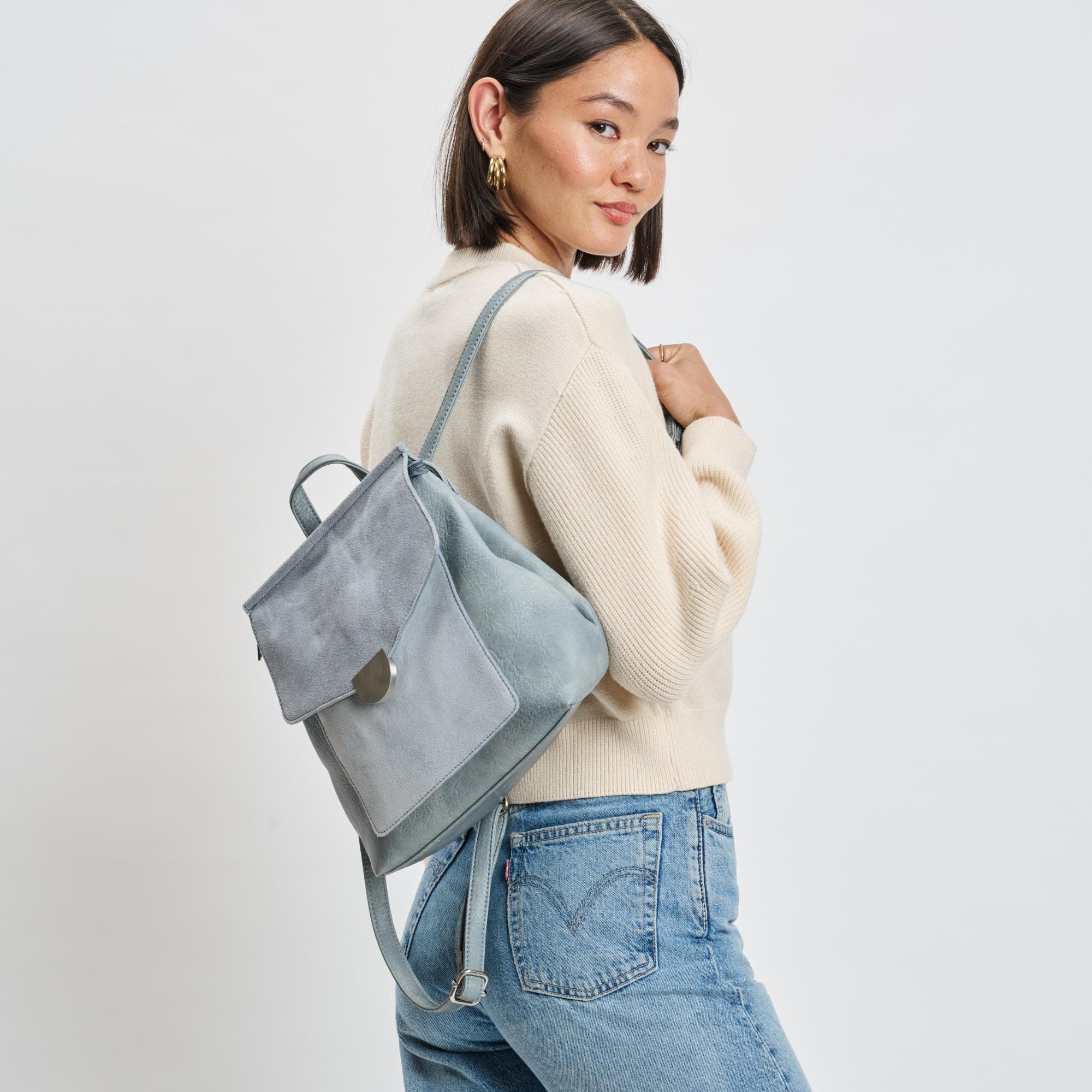 MODA LUXE Lynn Backpack, Alternate, color, Light Blue