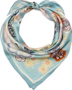 Kate Spade New York garden floral silk square scarf