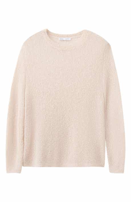 Sheer Open Knit Long Sleeve Sweater