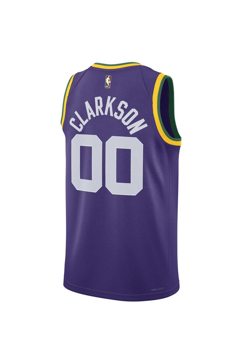 Unisex Nike Jordan Clarkson Purple Utah Jazz Swingman Replica Jersey - Classic Edition, Alternate, color, Purple