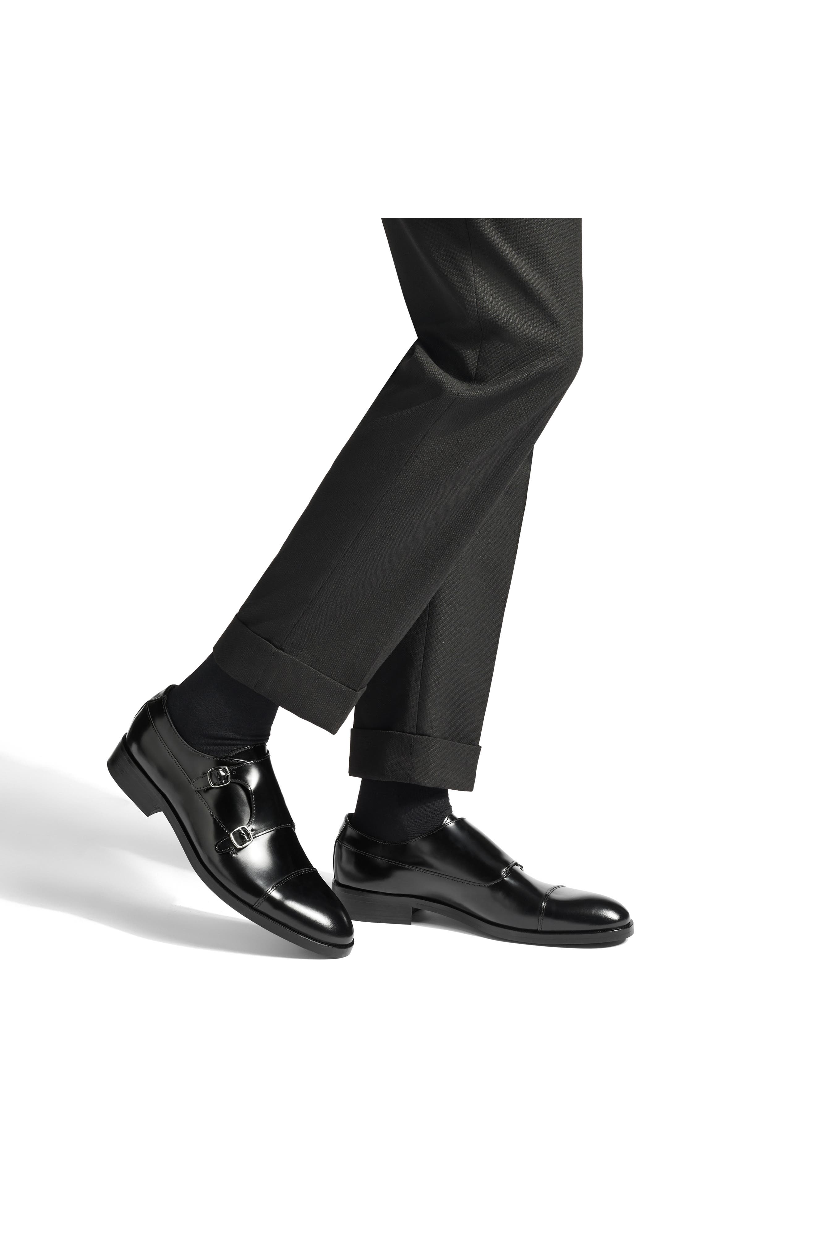 Kurt Geiger London Hunter Cap Toe Double Monk Strap Shoe, Alternate, color, 