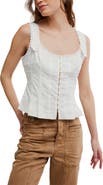 Free People Bridgette Corset Peplum Top