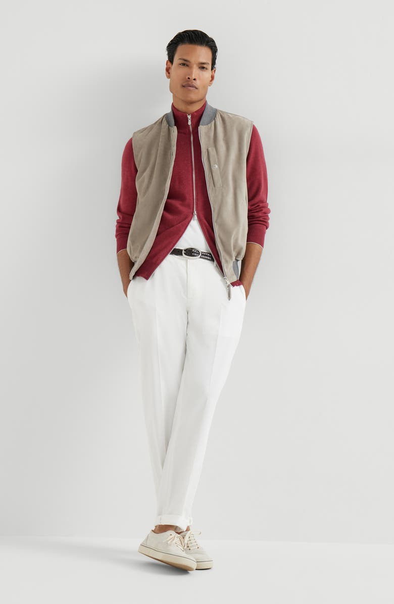 Brunello Cucinelli Vest with Thermore<sup>®</sup> padding, Alternate, color, Khaki