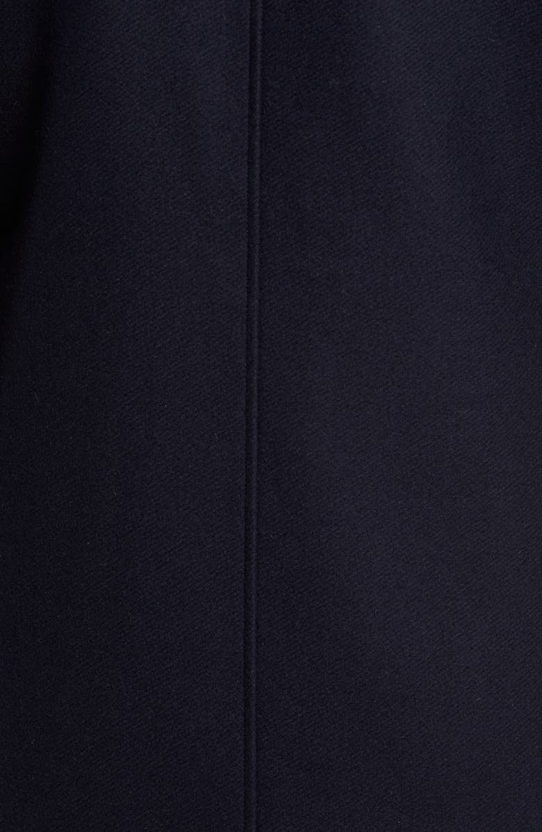 Herno Genuine Beaver Fur Collar Wool Blend Coat, Alternate, color,