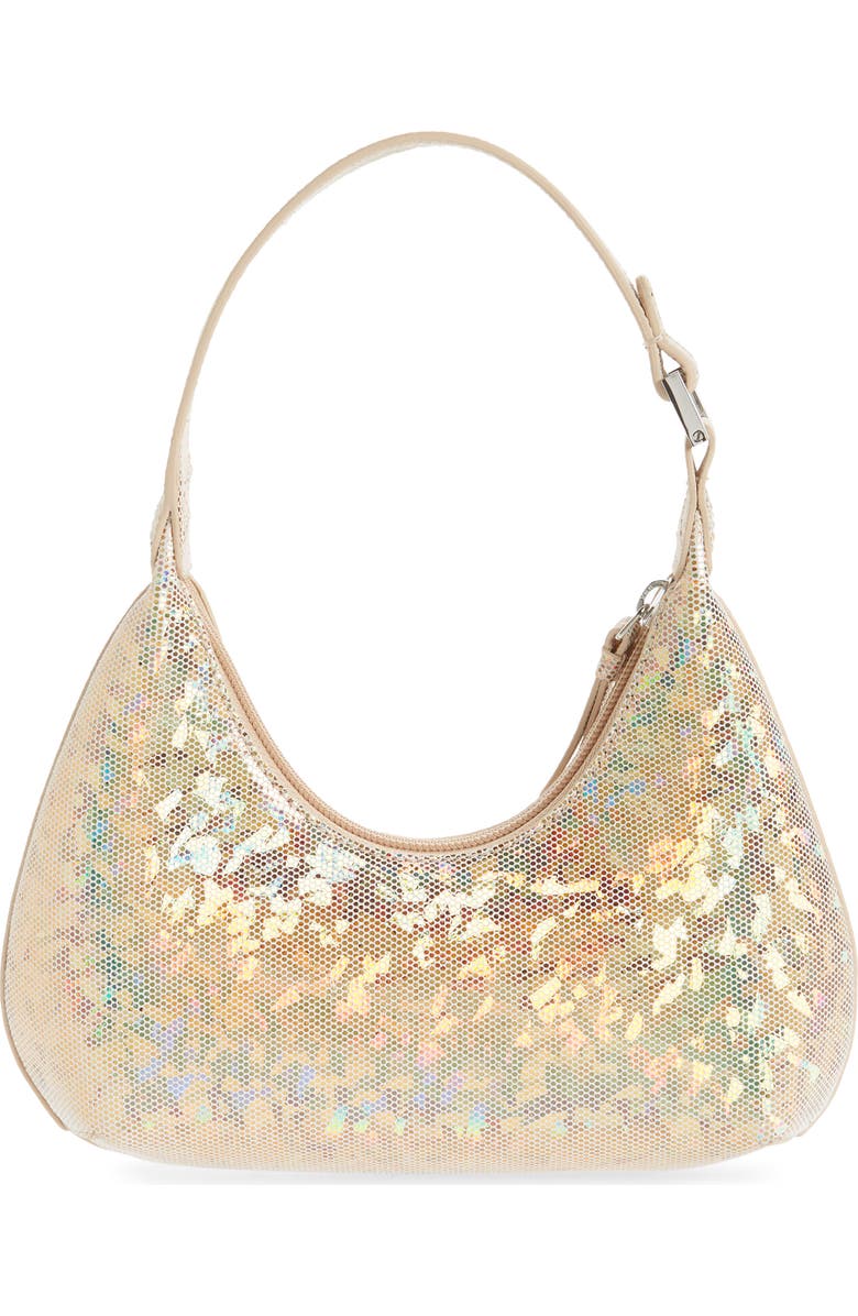 By Far Baby Amber Hologram Leather Shoulder Bag, Alternate, color,