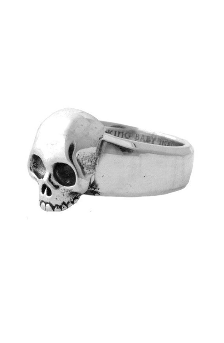 King Baby Studio Large Hamlet Skull Ring, Main, color, 