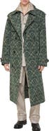 Burberry Long Baroque Viscose Blend Trench Coat