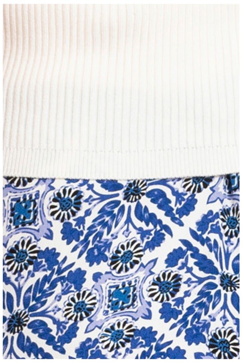 Sleeveless Maternity/Nursing Dress, Alternate, color, BLUE/ WHITE
