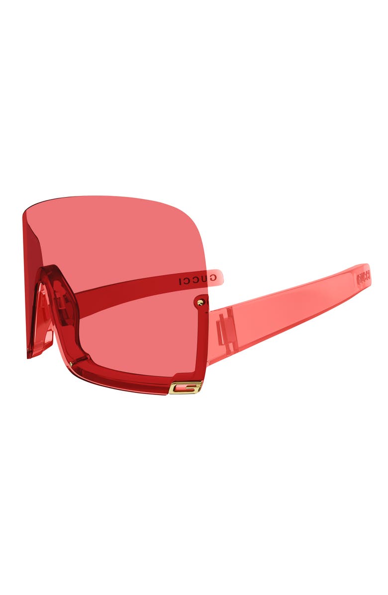 Gucci 99mm Oversize Mask Sunglasses, Alternate, color,