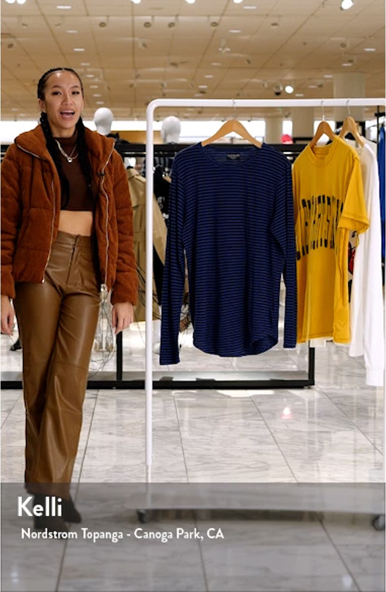 Stripe Cotton Blend T-Shirt, sales video thumbnail