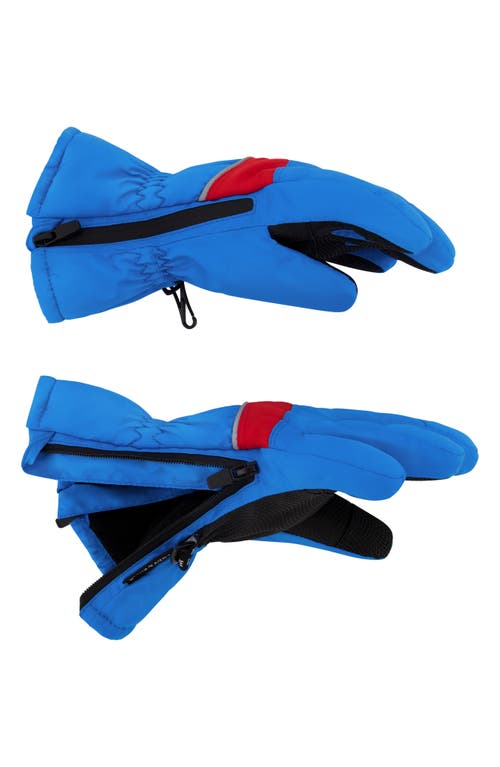 Andy & Evan Toddler/child Boys Kids Zipper Gloves In Blue