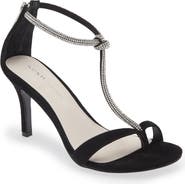 KOKO + PALENKI Odette Pavé Crystal T-Strap Sandal