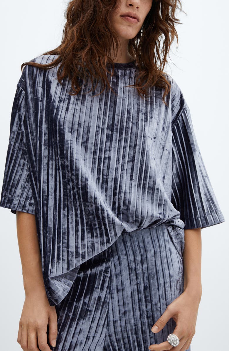 MANGO Velvet Straight Leg Pants, Alternate, color, 