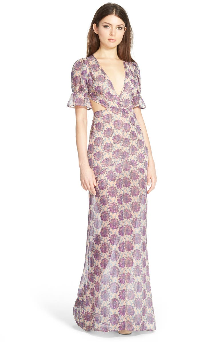 For Love & Lemons x Nordstrom 'Clover' Maxi Dress, Main, color,