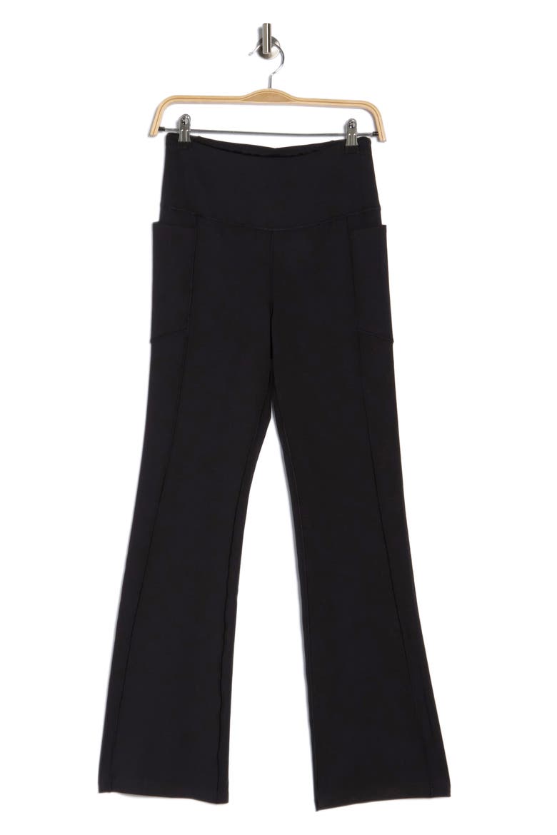 Revive Flare Leggings, Alternate, color, RICH BLACK