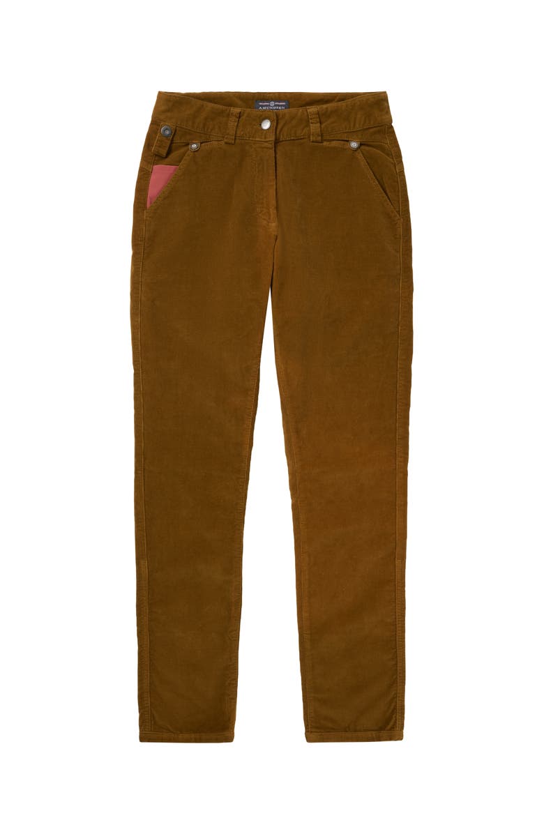Amundsen Fjordcord Slacks 16 Wale Womens, Main, color, Camel
