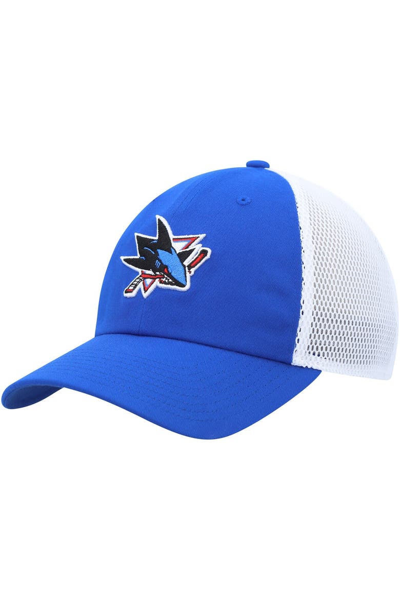 Men's adidas Blue San Jose Sharks Color Pop Trucker Adjustable Hat, Main, color, Blue
