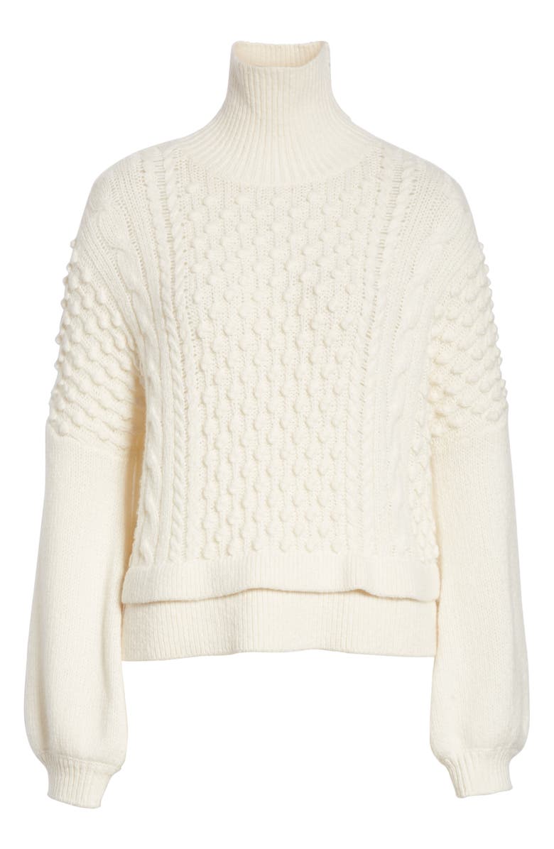 FRAME Popcorn Stitch Wool Blend Sweater, Alternate, color,