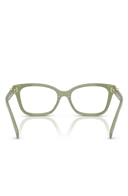 Tory Burch 53mm Phantos Optical Glasses In Green